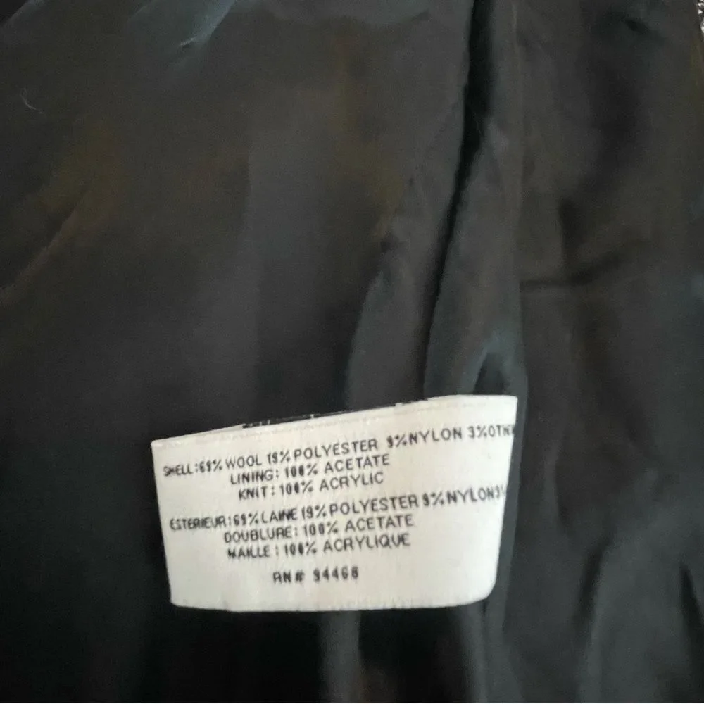 Laundry by Shelli Segal Belted Tweed Trench Coat Jacket 14 - Picture 10 of 10